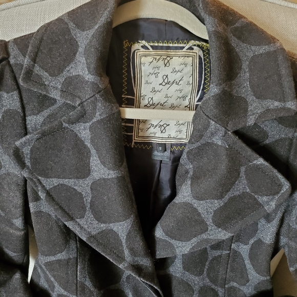 Animal print wool jacket by Dept. - Picture 4 of 5
